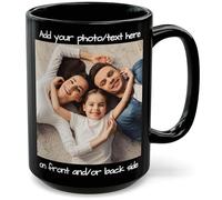 Custom Mug with Picture or Text of Your Uploads, Personalized Mug, Microwave & Dishwasher Safe Ceramic Mug, 425ml