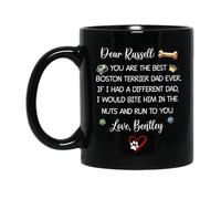 Custom Mug You are The Best Terrier Dad Ever Porcelain Cup,Humour,Novelty,Ceramic Mug for Coffee Tea Colleague 330Ml