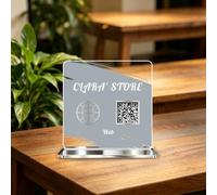 Custom Multi Business Acrylic QR Code Stand Sign for Scanning-1 to 3 QR