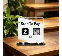 Custom Multi Business Acrylic QR Code Stand Sign for Scanning-1 to 3 QR