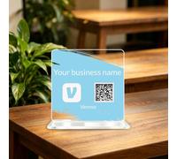 Custom Multi Business Acrylic QR Code Stand Sign for Scanning-1 to 3 QR