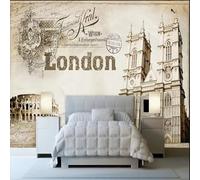 Custom Mural Wallpaper 3D Retro Building Hand Painted Graffiti Fresco Restaurant Cafe Background Wall Decor-400X280Cm