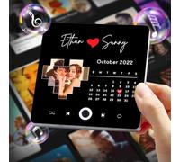 Custom Music Album Fridge Magnet - Personalised Music Player with Photo, Song & Album Cover - Unique Customisable Magnet for Fridge, for Couples, Music Lovers & Home Décor