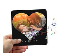 Custom Music Album Fridge Magnet,Personalized Music Refrigerator Magnet with Built-in Music Player & Photo,Customized Music Album Fridge Magnet,Unique Home Decor Gift for Couples Music Lovers