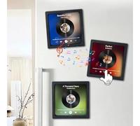 Custom Music Album Fridge Magnet with Photo, Music Fridge Magnet, Song Fridge Magnet with Calendar, DIY Customized Music Module, Anniversary Music Gifts for Couple