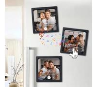 Custom Music Album Fridge Magnet with Photo, Music Fridge Magnet, Song Fridge Magnet with Calendar, DIY Customized Music Module, Anniversary Music Gifts for Couple