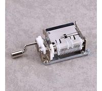 Custom Music Box, Music Box Kit Boxes 15 Note Hand Crank Movement with 3Pcs Blank Paper Tape and Hole Puncher for Lovers