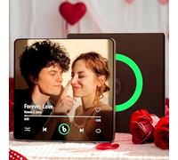 Custom Music Fridge Magnet Personalised Gifts for Women Men Spotify Plaque Magnetic Photo Frames for Fridge Valentines Wedding Anniversary Birthday Gifts for Him Her Wife Husband Couple