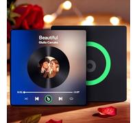 Custom Music Fridge Magnet Personalised Gifts for Women Men Spotify Plaque Magnetic Photo Frames for Fridge Valentines Wedding for Him Her Wife Husband Couple