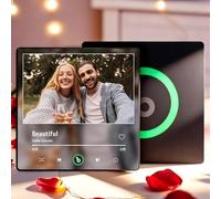 Custom Music Fridge Magnet Personalised Gifts for Women Men Spotify Plaque Magnetic Photo Frames for Fridge Valentines Wedding for Him Her Wife Husband Couple