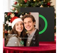 Custom Music Fridge Magnet - Personalised Song & Photo Magnets for Refrigerator - Colorful Frame Spotify Plaque Magnet Can Play Songs - Christmas Valentines Day Gift for Couples Boyfriend Girlfriend
