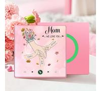 Custom Music Fridge Magnet Personalised Spotify Plaque Magnet That Can Play Songs Customized Photo Album Refrigerator Magnets Gifts for Thanksgiving Christmas for Music Lovers Couples Mom and Dad