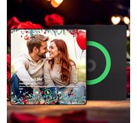 Custom Music Fridge Magnet Personalised Spotify Plaque Magnet That Can Play Songs Customized Photo Album Refrigerator Magnets Gifts for Thanksgiving Christmas for Music Lovers Couples Mom and Dad