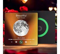 Custom Music Fridge Magnet Personalised Spotify Plaque Magnet That Can Play Songs Customized Photo Album Refrigerator Magnets Gifts for Thanksgiving Christmas for Music Lovers Couples Mom and Dad