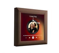 Custom Music Fridge Magnet Personalized Plaque Magnet Can Play Songs Customized Photo Album Magnets for Refrigerator, Anniversary Couples Gift, Halloween Christmas Birthday Gifts for Women Men