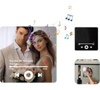 Custom Music Fridge Magnet Personalized Plaque Magnet That Can Play Songs Customized Photo Album Refrigerator Magnets Gifts for Valentine's Day for Music Lovers Couples Mom and Dad (Style-C)