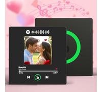 Custom Music Fridge Magnet, Personalized Spotify Album Fridge Magnet, Customized Photo Refrigerator Magnets, Can Change Songs, Christmas Home Decoration Gifts for Music Lovers Couples