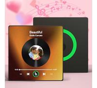 Custom Music Fridge Magnet, Personalized Spotify Album Fridge Magnet, Customized Photo Refrigerator Magnets, Can Change Songs, Christmas Home Decoration Gifts for Music Lovers Couples