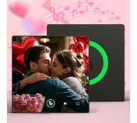 Custom Music Fridge Magnet, Personalized Spotify Album Fridge Magnet, Customized Photo Refrigerator Magnets, Can Change Songs, Christmas Home Decoration Gifts for Music Lovers Couples