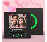 Custom Music Fridge Magnet, Personalized Spotify Album Fridge Magnet, Customized Photo Refrigerator Magnets, Can Change Songs, Christmas Home Decoration Gifts for Music Lovers Couples