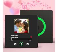 Custom Music Fridge Magnet, Personalized Spotify Album Fridge Magnet, Customized Photo Refrigerator Magnets, Can Change Songs, Christmas Home Decoration Gifts for Music Lovers Couples