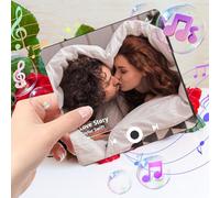 Custom Music Fridge Magnets - Personalised Spotify Music Fridge Magnet Customized Can Play Song Music Magnet Gifts for Valentine's Day, Mother's Day, Birthdays, Anniversaries (Style 1)