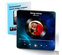 Custom Music Fridge Magnets Spotify Plaque, Christmas Valentine's Anniversary Birthday Gifts for Couples Her Him Mom Women Wife Music Lover, Customized Gifts with Photo, Song & Album Cover(Type 04)