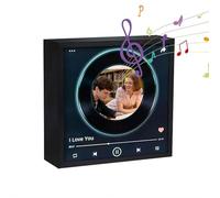 Custom Music Picture Frame That Plays Song, Personalized Bluetooth Speaker with Photo, Music Player Plaque, Mini Speaker for Christmas, Birthday, Christmas Musical Memorial Gifts