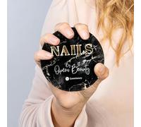 Custom Nail Artist Gift, Personalized Nailfie Disk with Logo, Acrylic Nail Picture Props 3D Nailfie Disc for Photography and Showcase, Salon Advertising Tool Professional Nail Art Photography Prop