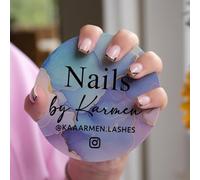 Custom Nail Photo Props, Personalized Nail Polish Display Prop, Social Media Salon Nailfie Disk, Beauty Technician Photography Props, Salon Nails Art Display Plate Gift(Color3)