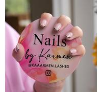 Custom Nail Photo Props, Personalized Nail Polish Display Prop, Social Media Salon Nailfie Disk, Beauty Technician Photography Props, Salon Nails Art Display Plate Gift(Color9)