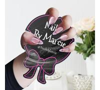 Custom Nail Photo Props Personalized Nail Polish Display Prop Social Media Salon Nailfie Disk Nail Salon Decor Acrylic Nail Art Picture Background Mat Nail Techs Gifts