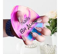 Custom Nail Photo Props Personalized Nail Polish Display Prop Social Media Salon Nailfie Disk Nail Salon Decor Acrylic Nail Art Picture Background Mat Nail Techs Gifts