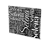 Custom Name Black Print Acrylic Cutting Board with Counter Lip Non Slip Personalized Large Cutting Board for Countertops Protector 16”×13”