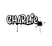 Custom Name Graffiti Street Art Wall Sticker Baby Nursery Kids Room PersonalizedName Graffiti Game-S-28x56cm-Black
