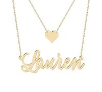 Custom Name Necklace - 925 Sterling Silver & 316 Stainless Steel, 14 Fonts & Multi-Language Options, 4 Colors, 5 Chain Styles, Personalized Gift with Premium Box