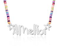 Custom Name Necklace - 925 Sterling Silver & 316 Stainless Steel, 14 Fonts & Multi-Language Options, 4 Colors, 5 Chain Styles, Personalized Gift with Premium Box