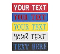 Custom Name Patch, 2PCS Personalised Embroidered Text Patch, Sew on Name Tags Iron-on Patches Hook & Loop Moral Tactical Badges for Clothes Uniform Backpacks Vest Work Shirts Dog Harness