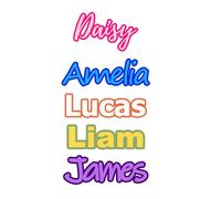 Custom Name Stickers - Personalized Vinyl Lettering Decals for Cups, Laptops, Water Bottles - Waterproof, Durable, 25 Colors & Multiple Fonts