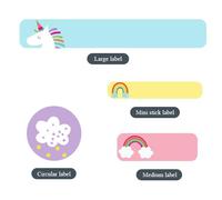 Custom Name Stickers, Personalized Waterproof Name Labels, Personalized Name Stickers for Clothing Tags, Water Bottles, Lunch Boxes and School Supplies (A, 123PCS)