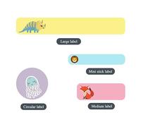 Custom Name Stickers, Personalized Waterproof Name Labels, Personalized Name Stickers for Clothing Tags, Water Bottles, Lunch Boxes and School Supplies (F, 123PCS)