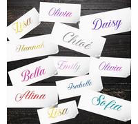Custom Name Word Sticker - Personalized Text Cut Vinyl Decal in Fancy Font - Ideal for Car, Laptop, Water Bottle & Home Decor - Unique Customization Option for Personalized Stickers - Olivia