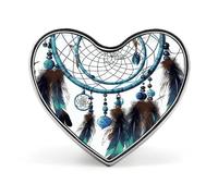 Custom Native American Dream Catcher Lapel Pin Aluminum Alloy Button Badge Personalized Heart Exquisite Brooch Classic Mini Pin for Backpacks Hat Suit Jacket Decoration