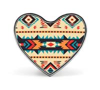 Custom Native American Lapel Pin Aluminum Alloy Button Badge Personalized Heart Exquisite Brooch Classic Mini Pin for Backpacks Hat Suit Jacket Decoration