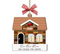 Custom Neighbor Homeowners Keepsake For Xmas Tree Personalized New Home Hanging Ornament Personalized Apartments Housewarming Decor Gift Custom In New Home 2025 Irregular Xmas Ornament