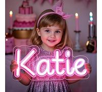 Custom Neon Light Sign, Name Neon Signs, Dimmable Neon Light Personalized Gifts for Girls Boys Birthday Party Game Room Bedroom Wall Decoration Bar Coffee Shop Logo Kids Gift