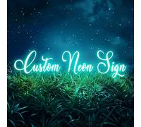 Custom Neon Light Sign, Personalised Neon Sign, Personalised Custom Neon Lights Led Name Signs for Wall Bedroom Decor Wedding Birthday Party Gift Bar Shop Logo Neon Signs Lights