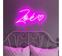 Custom Neon Sign, Haisic Personalised LED Name Light Sign Wall Decor, Dimmable USB/Remote/RGB Customised Neon Light Sign for Bedroom Wedding Birthday Party, Shop Business, Gift-(10-60 inch)