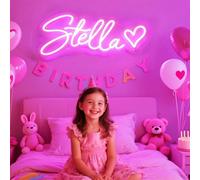 Custom Neon Sign Led Neon Light Signs - Personalised Large LED Name Sign Wedding Party Bar Shop Christmas Birthday Gift - Personalized Gifts for Girls Boys Kids Bedroom Gaming Home Decor for Wall