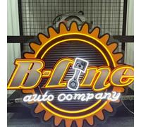 Custom Neon Sign Logo, Haisic LED Picture Business Logo Sign Personalised with UV Printed for Business, Dimmable/RGB Customise Glow Logo Sign for Bar Nail Studio Shop Front Desk Background Wall Decor